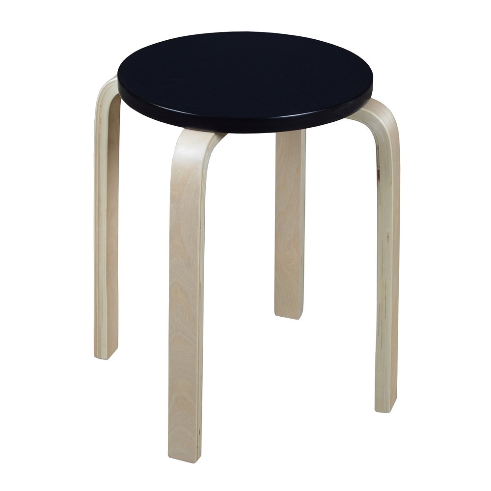 Niche Mia Bentwood Stool- Natural/Black. The main picture.