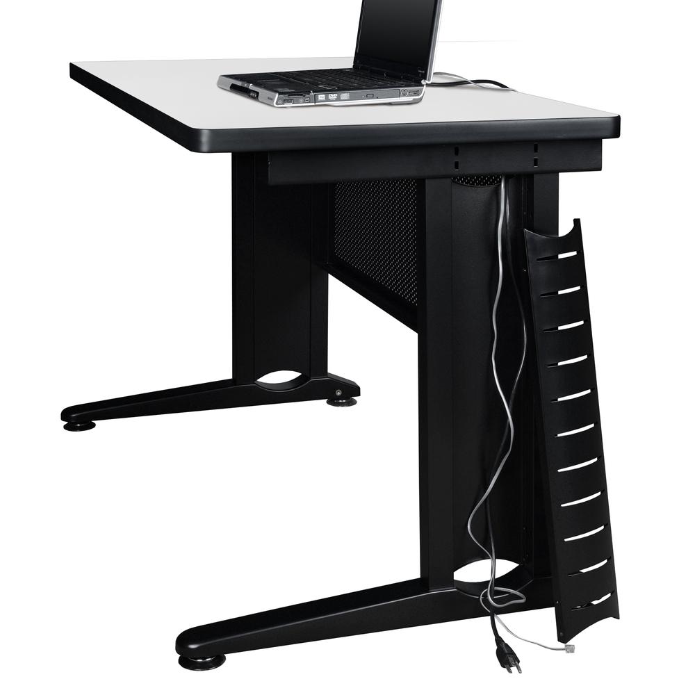 Regency Fusion 60 x 24 Teachers Desk with Single Pedestal Drawer Unit. Picture 6