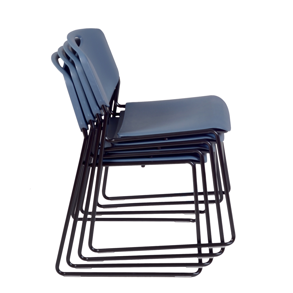 Zeng Stack Chair (4 pack)- Blue. Picture 3