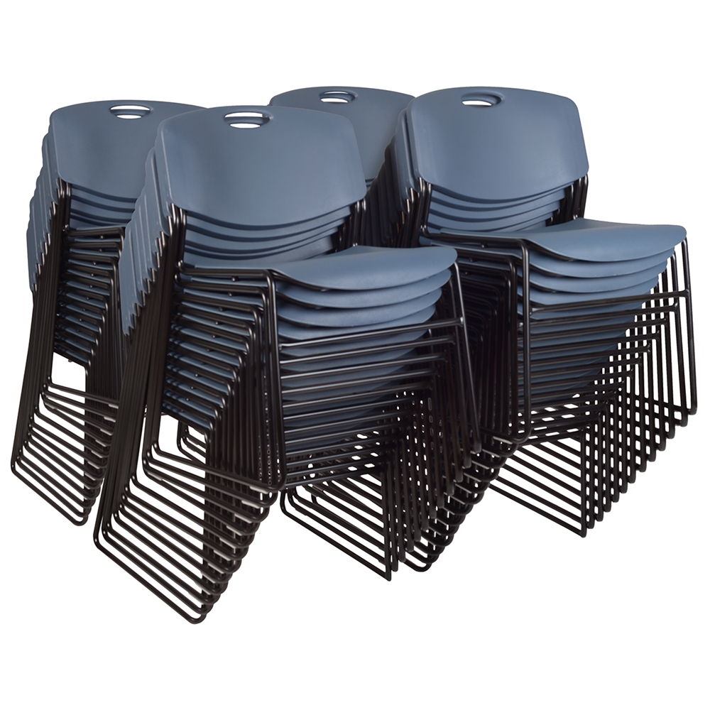 Zeng Stack Chair (50 pack)- Blue. Picture 1