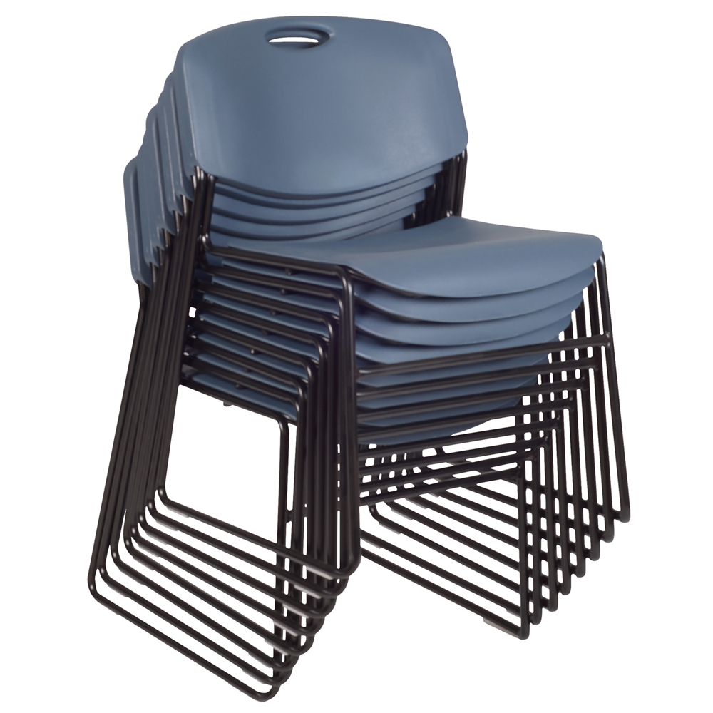 Zeng Stack Chair (8 pack)- Blue. Picture 1