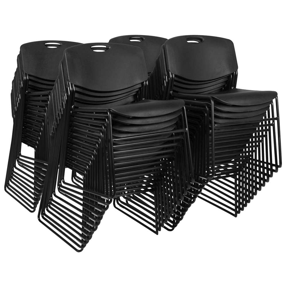 Zeng Stack Chair (50 pack)- Black. The main picture.