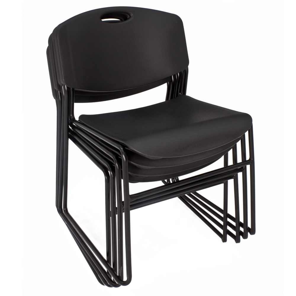 Zeng Stack Chair (50 pack)- Black. Picture 4