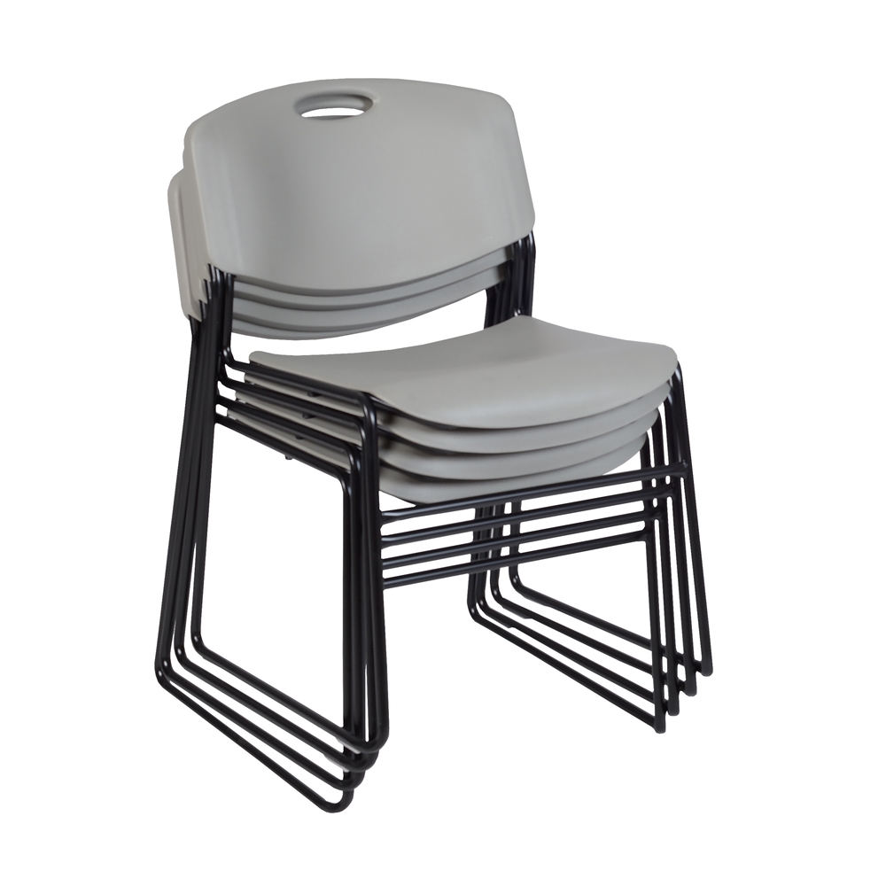 Zeng Stack Chair (4 pack)- Grey. The main picture.