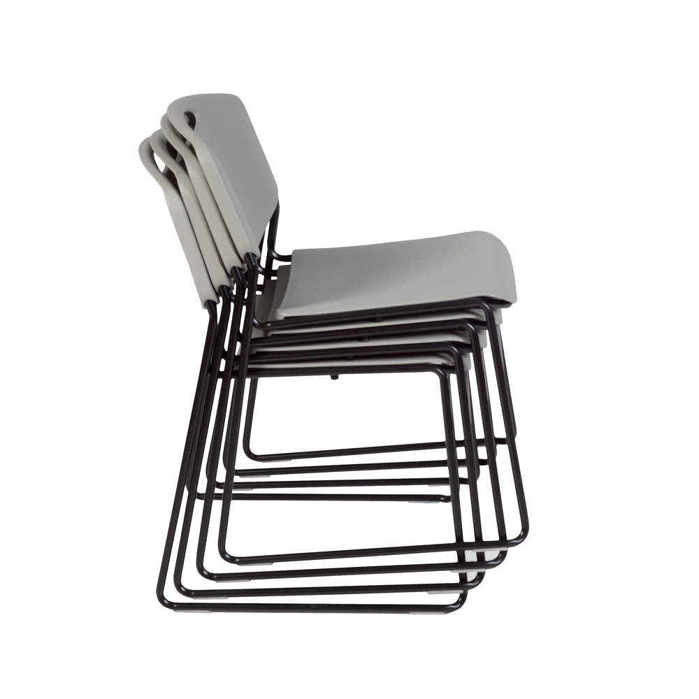 Zeng Stack Chair (4 pack)- Grey. Picture 2