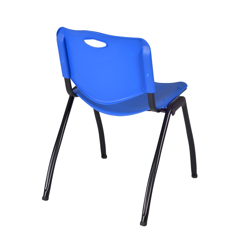 'M' Stack Chair (8 pack)- Blue. Picture 2