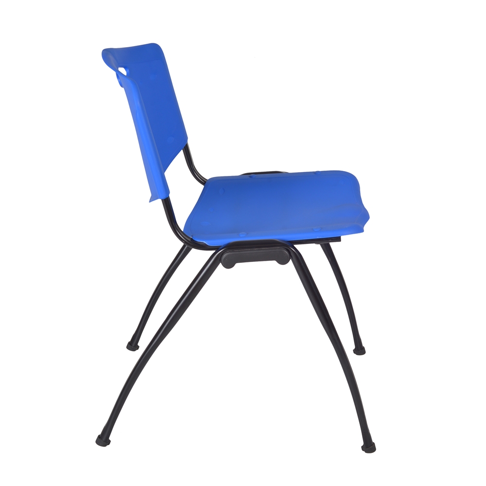 'M' Stack Chair (8 pack)- Blue. Picture 3