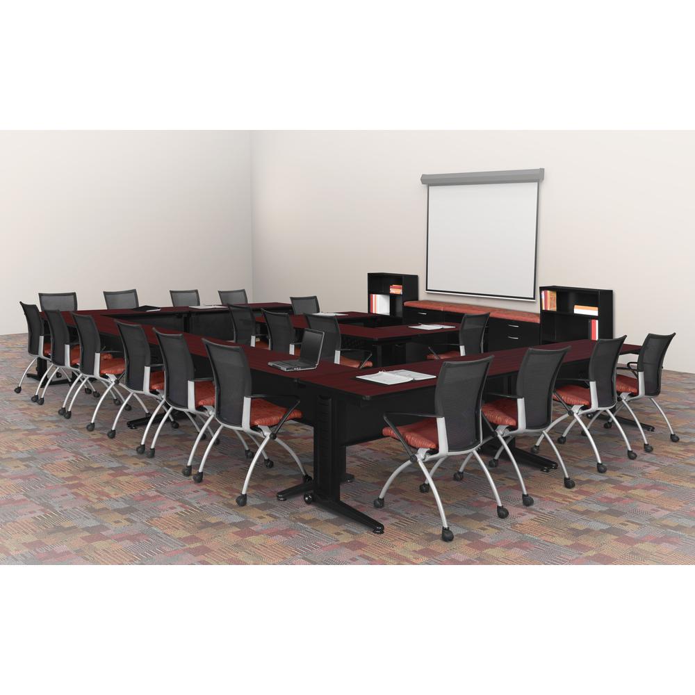 Fusion 72" x 24" Training Table- Mahogany. Picture 2