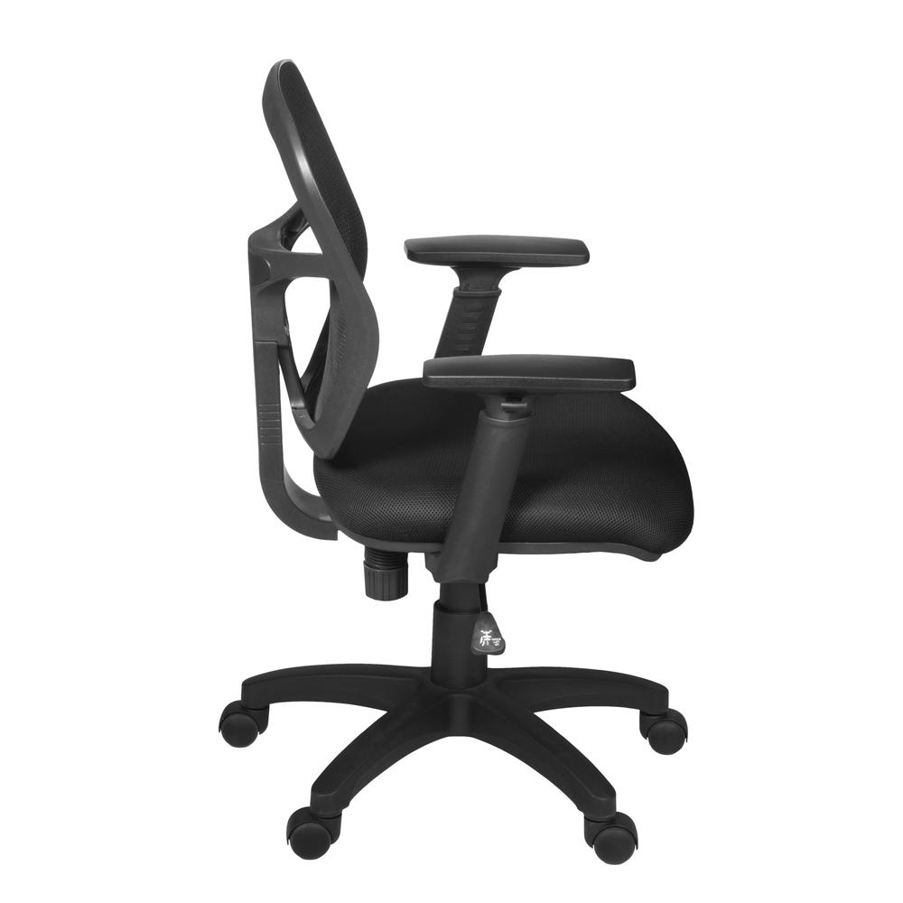 Harrison Swivel Chair with Height Adjustable Arms- Black. Picture 1