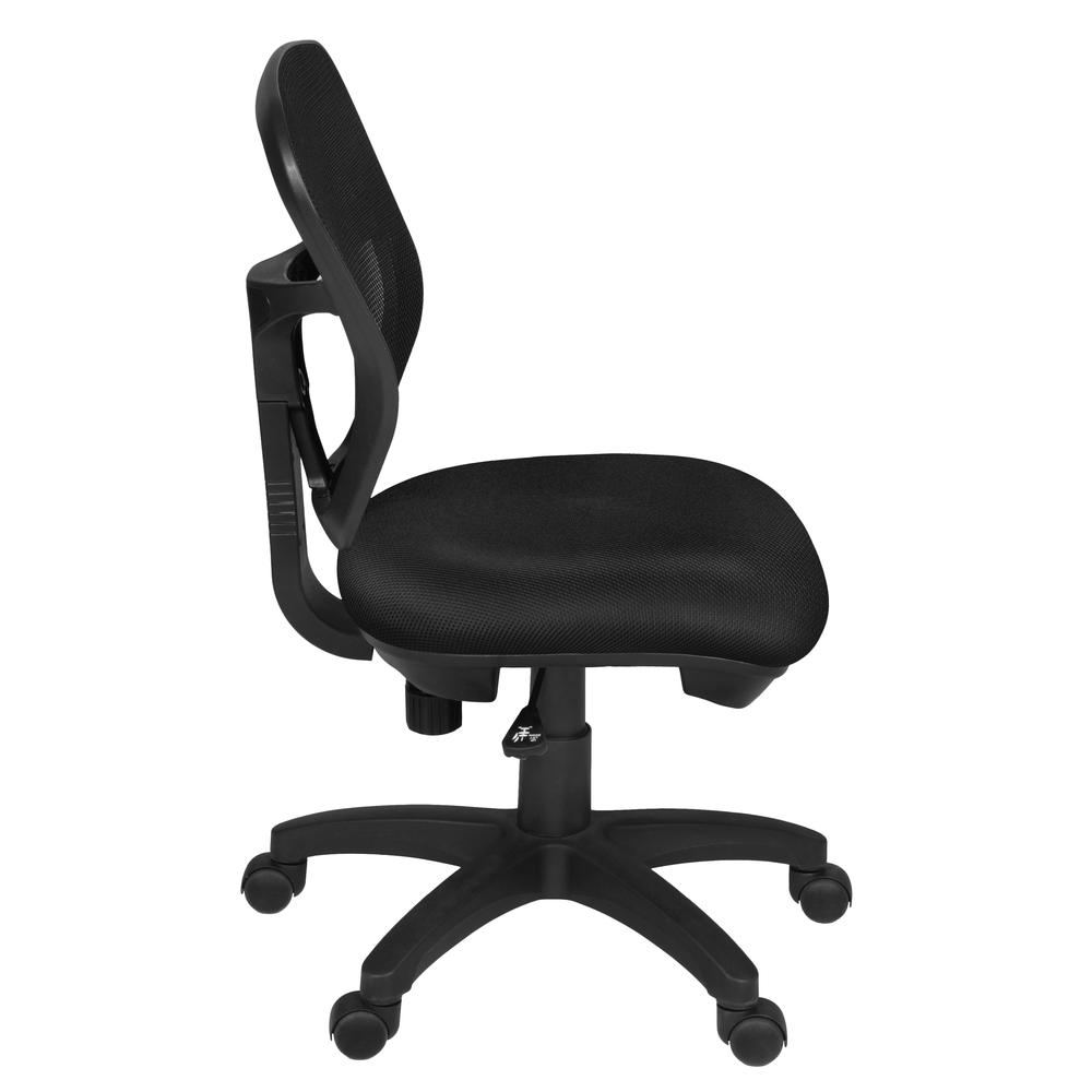Harrison Armless Swivel Chair- Black. Picture 4