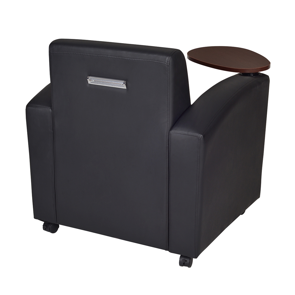 Nova Tablet Arm Chair (2 pack)- Black/Java. Picture 3