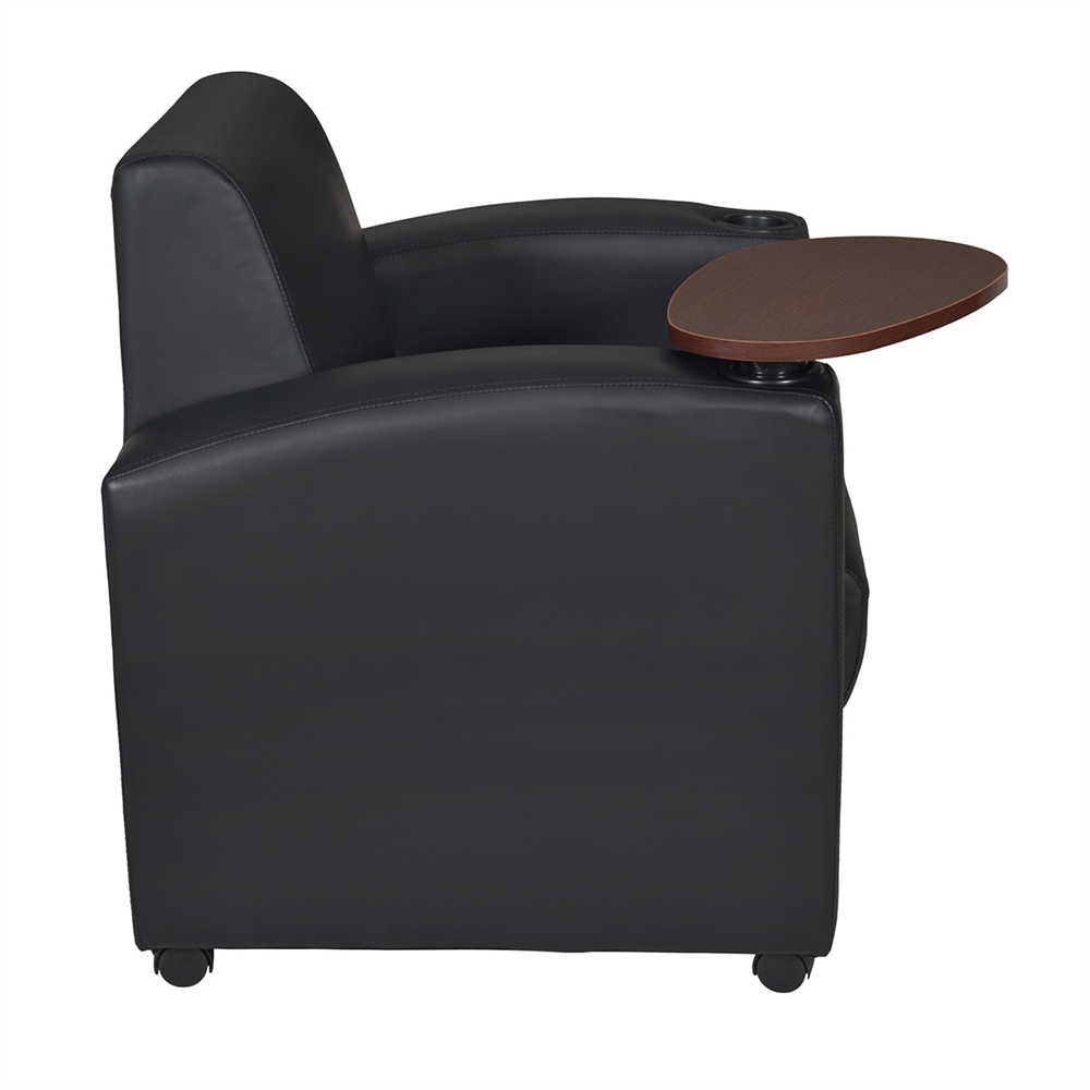 Nova Tablet Arm Chair (2 pack)- Black/Java. Picture 4