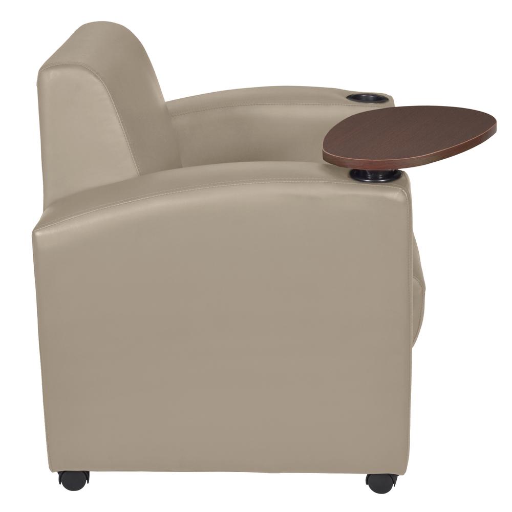 Nova Tablet Arm Chair- Sand/Java. The main picture.