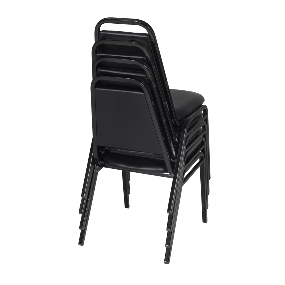 Restaurant Stack Chair (4 pack)- Black. Picture 3