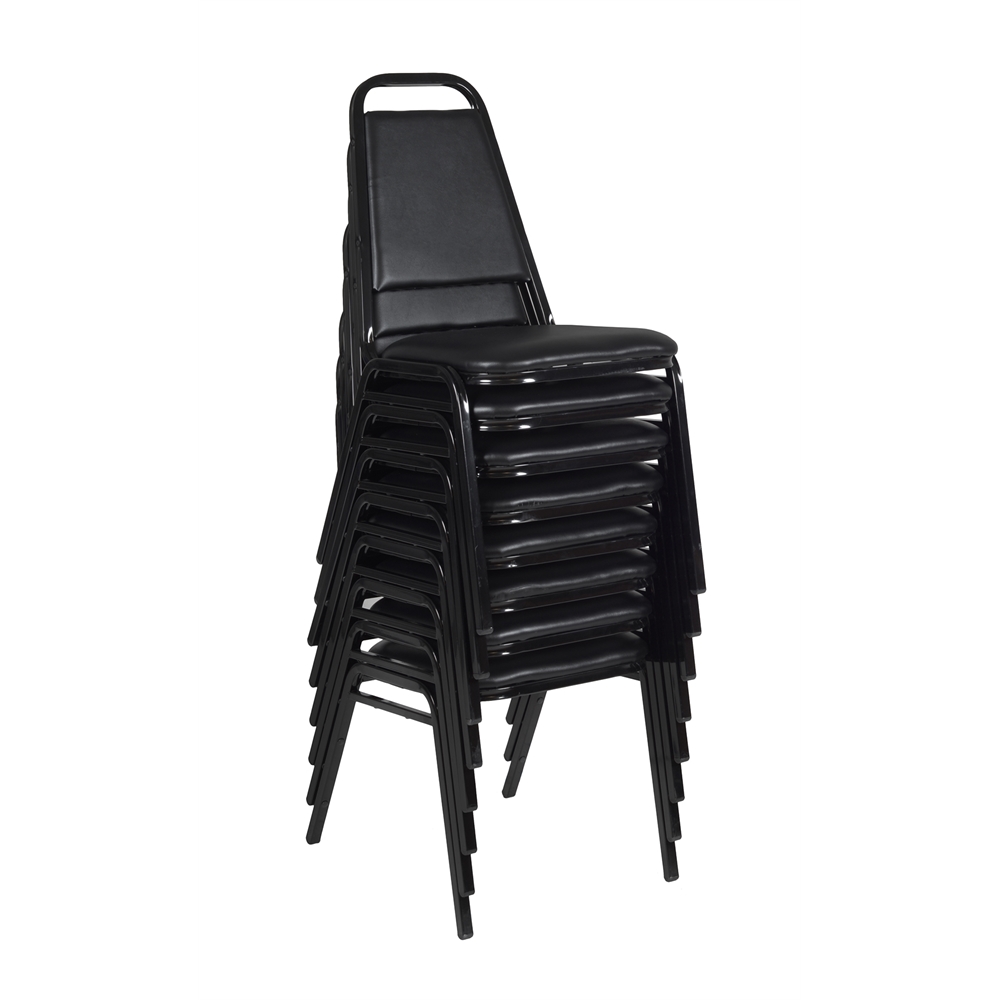 Restaurant Stack Chair (8 pack)- Black. Picture 1