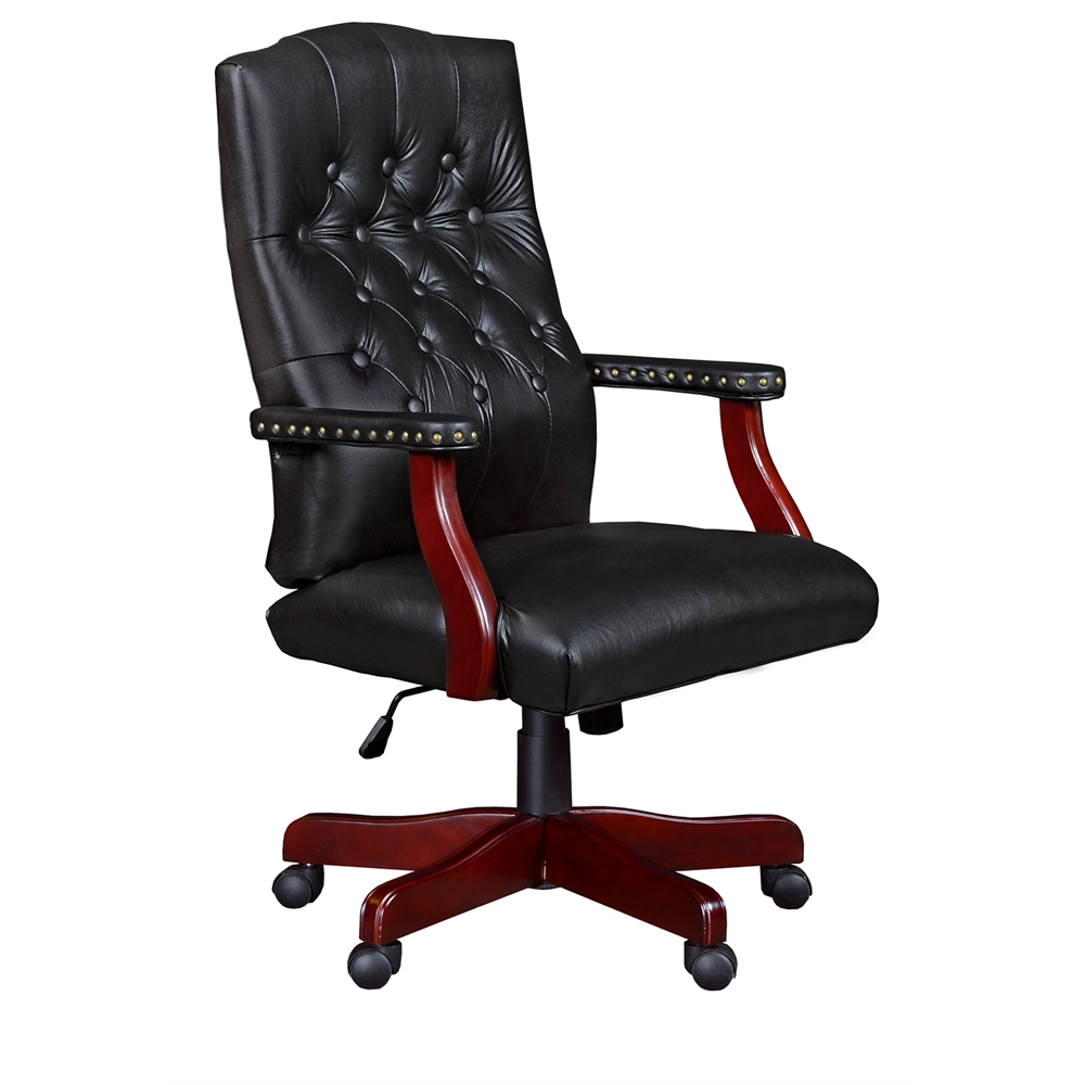 Ivy League Swivel Chair- Black. The main picture.