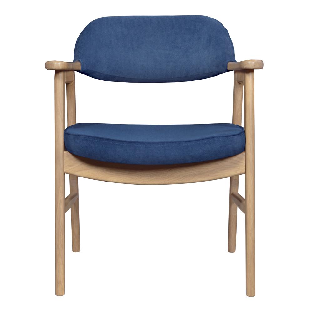 476 Side Chair - Natural/ Navy Blue. Picture 6