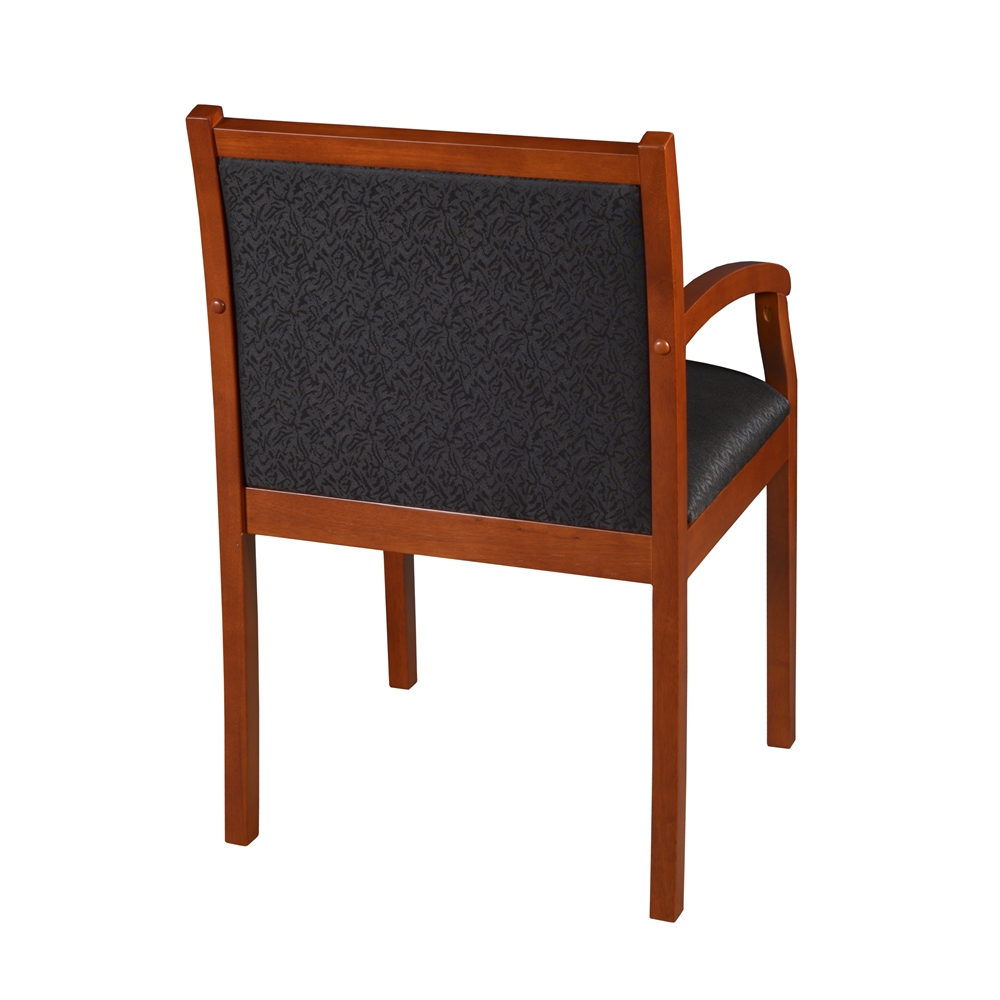 Regent Side Chair- Cherry/ Black. Picture 2
