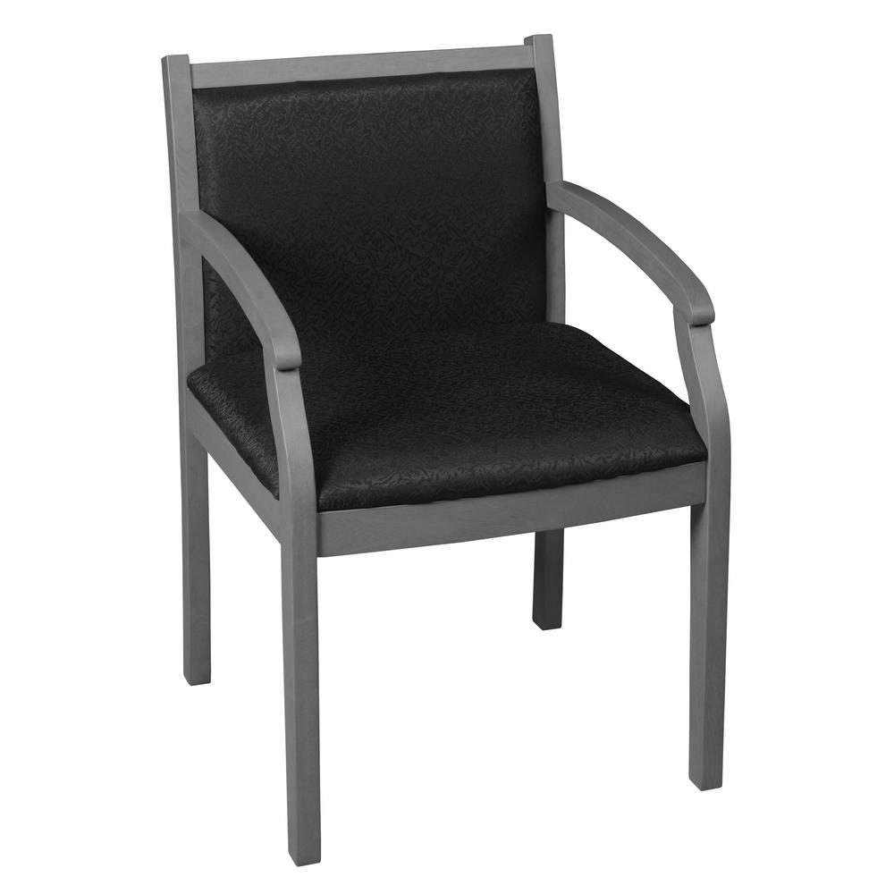 Regent Side Chair- Grey/ Black. Picture 1