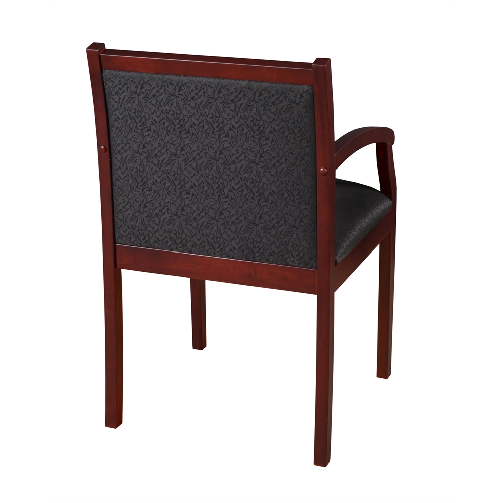 Regent Side Chair- Mahogany/ Black. Picture 2