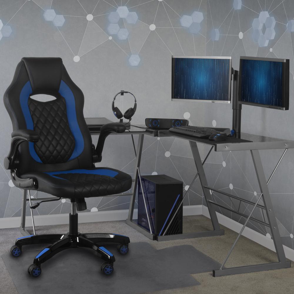 AON Archeus Ergonomic Gaming Chair - Black & Blue. Picture 3