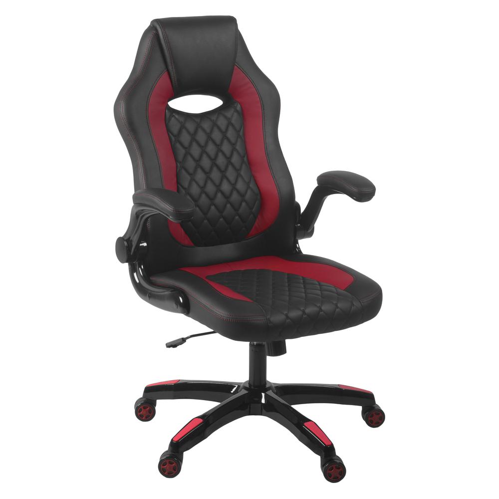 AON Archeus Ergonomic Gaming Chair - Black & Red. Picture 1