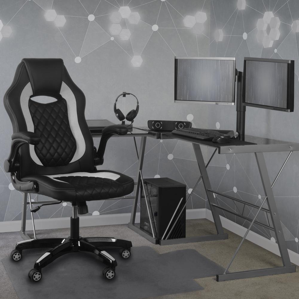 AON Archeus Ergonomic Gaming Chair - Black & White. Picture 2