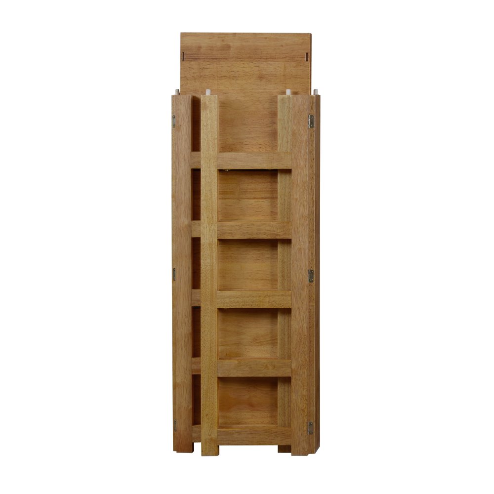 Flip Flop 34" High Square Folding Bookcase- Medium Oak. Picture 4