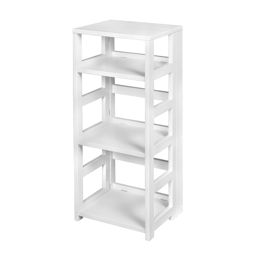 Flip Flop 34" High Square Folding Bookcase- White. The main picture.