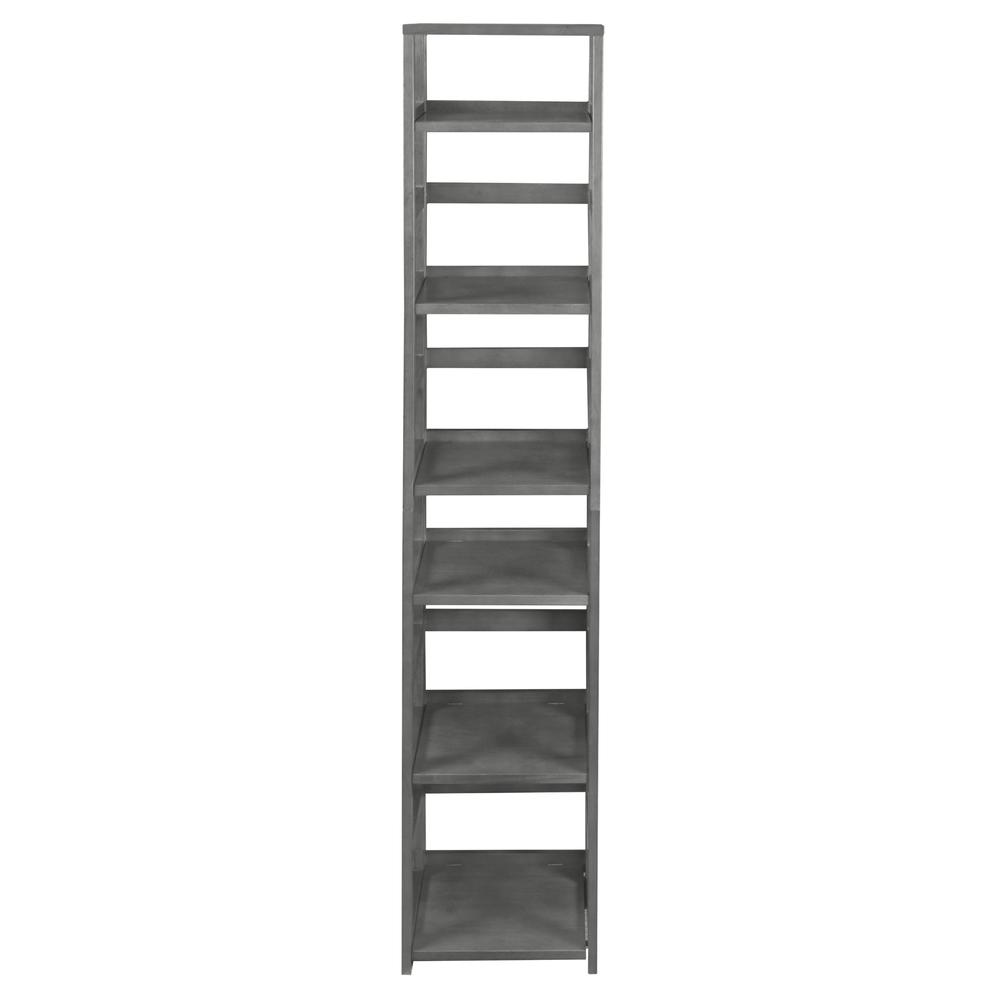 Regency Flip Flop 67 in. High Square Folding Bookcase- Grey. Picture 3