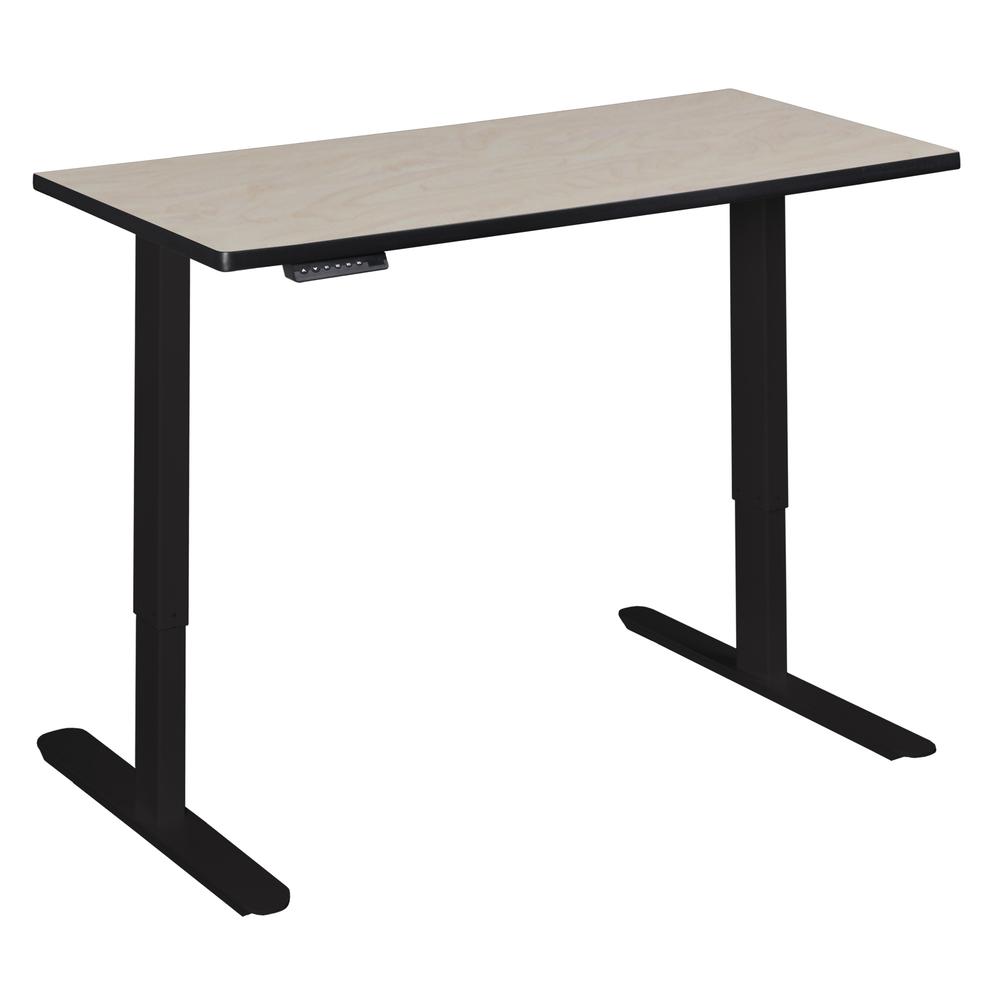 Esteem 48" Height Adjustable Power Desk- Maple. Picture 4