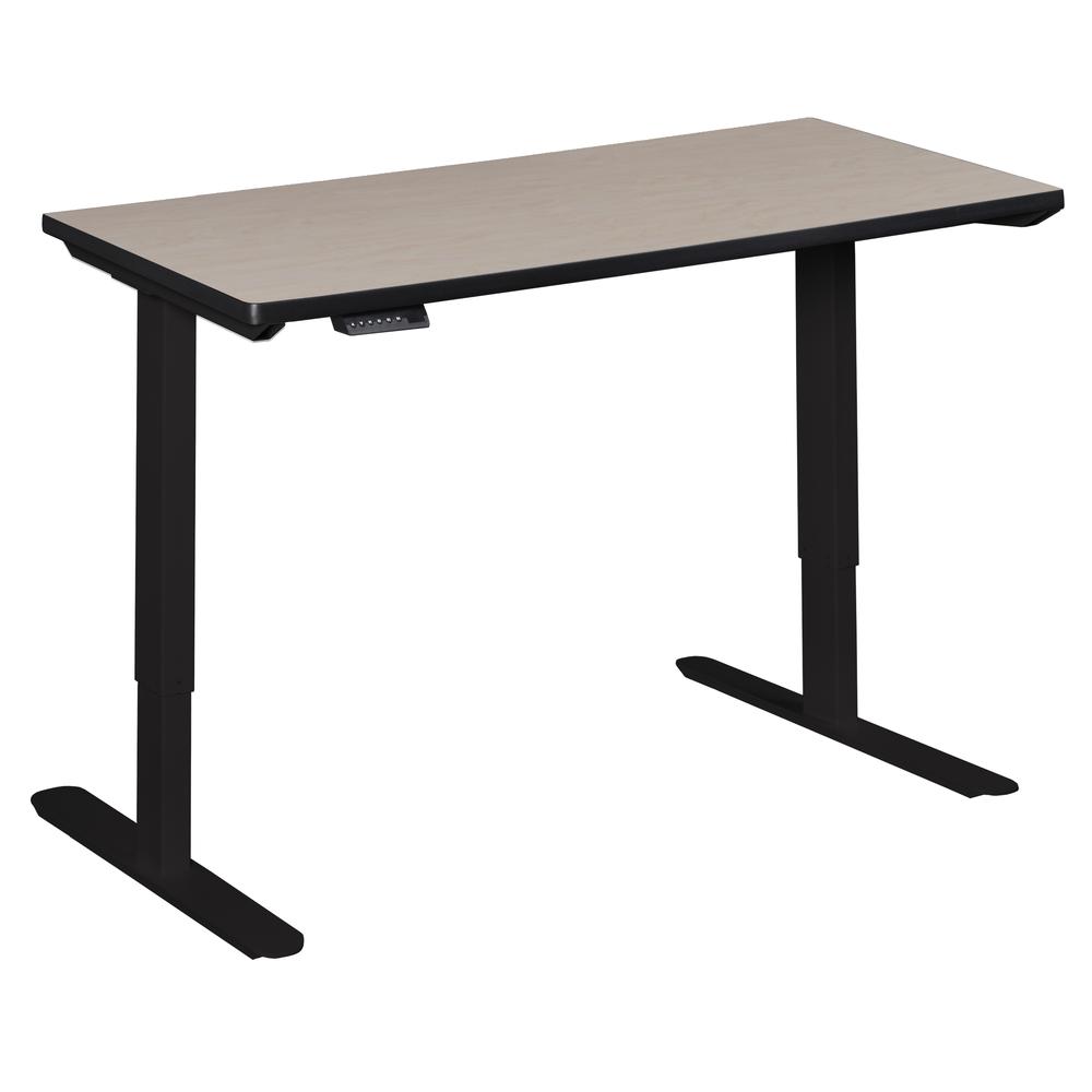 Esteem 66" Height Adjustable Power Desk- Maple. Picture 3