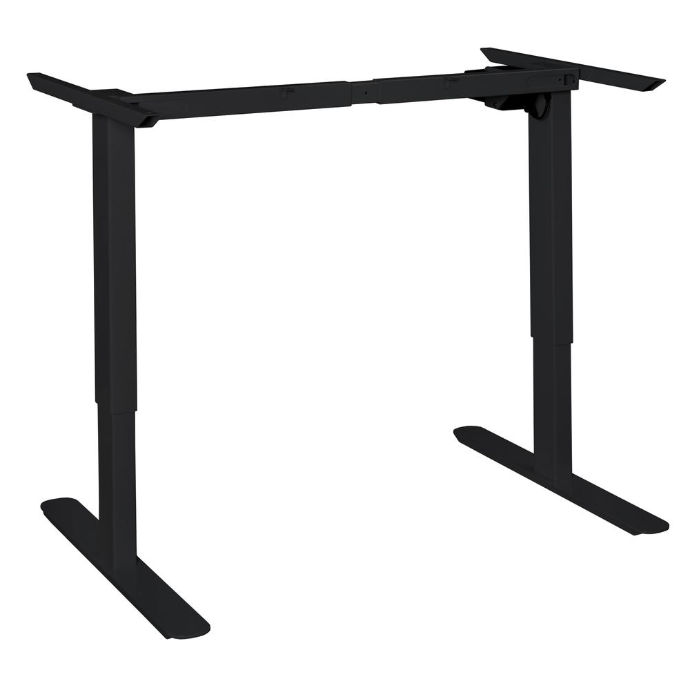 Esteem Height Adjustable Mobile Power Base for 48-72" Table Tops- Black. Picture 2