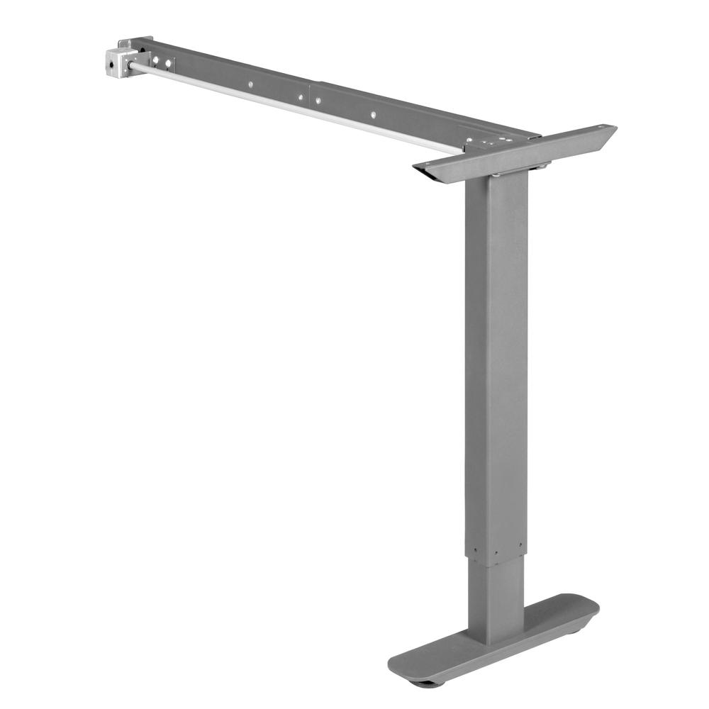 Esteem Height Adjustable Left Return Mobile Power Base for 30-60" Table Tops - Grey. The main picture.