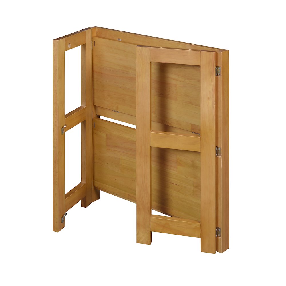 Flip Flop 28" High Folding Bookcase- Medium Oak. Picture 4