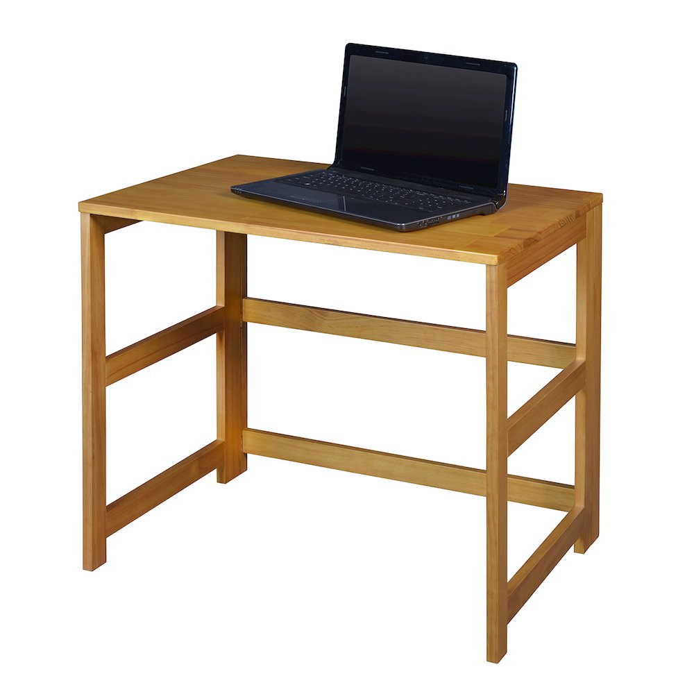 Flip Flop 31" Folding Desk- Medium Oak. Picture 2