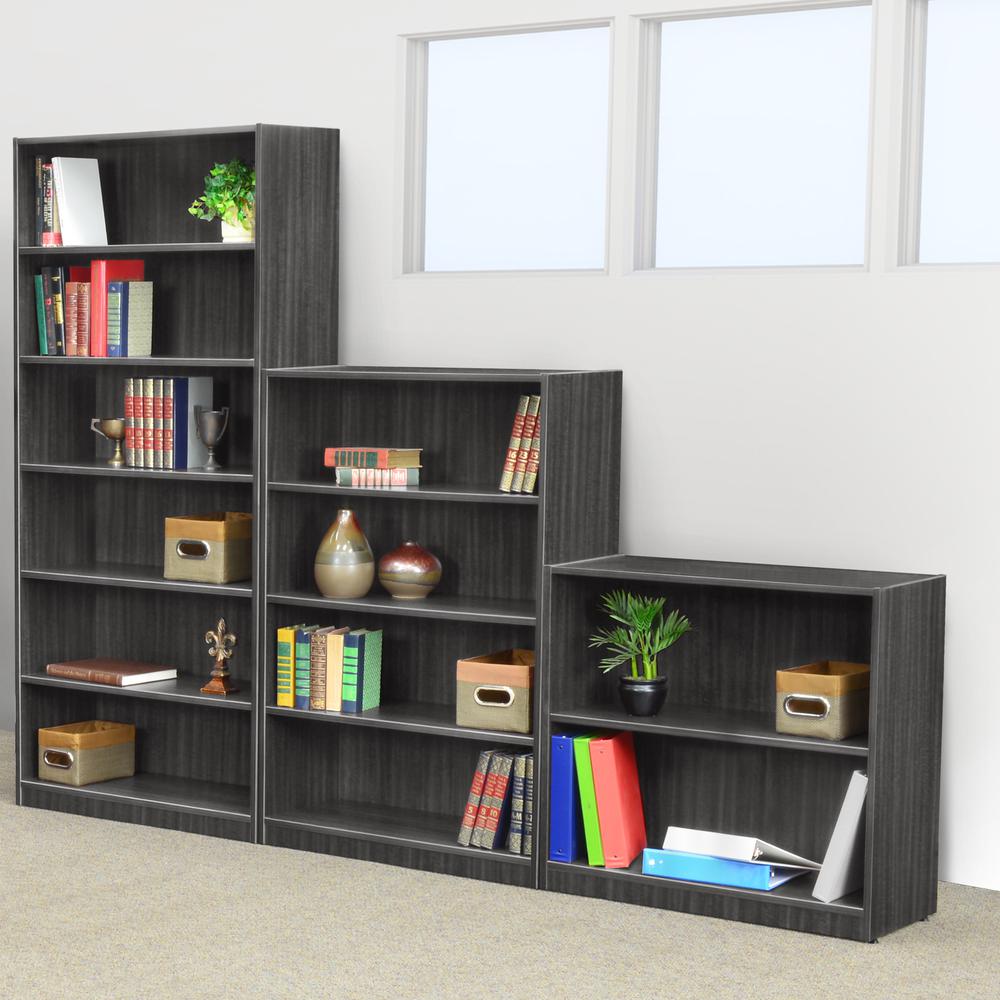 Legacy 30" High Bookcase- Ash Grey. Picture 5