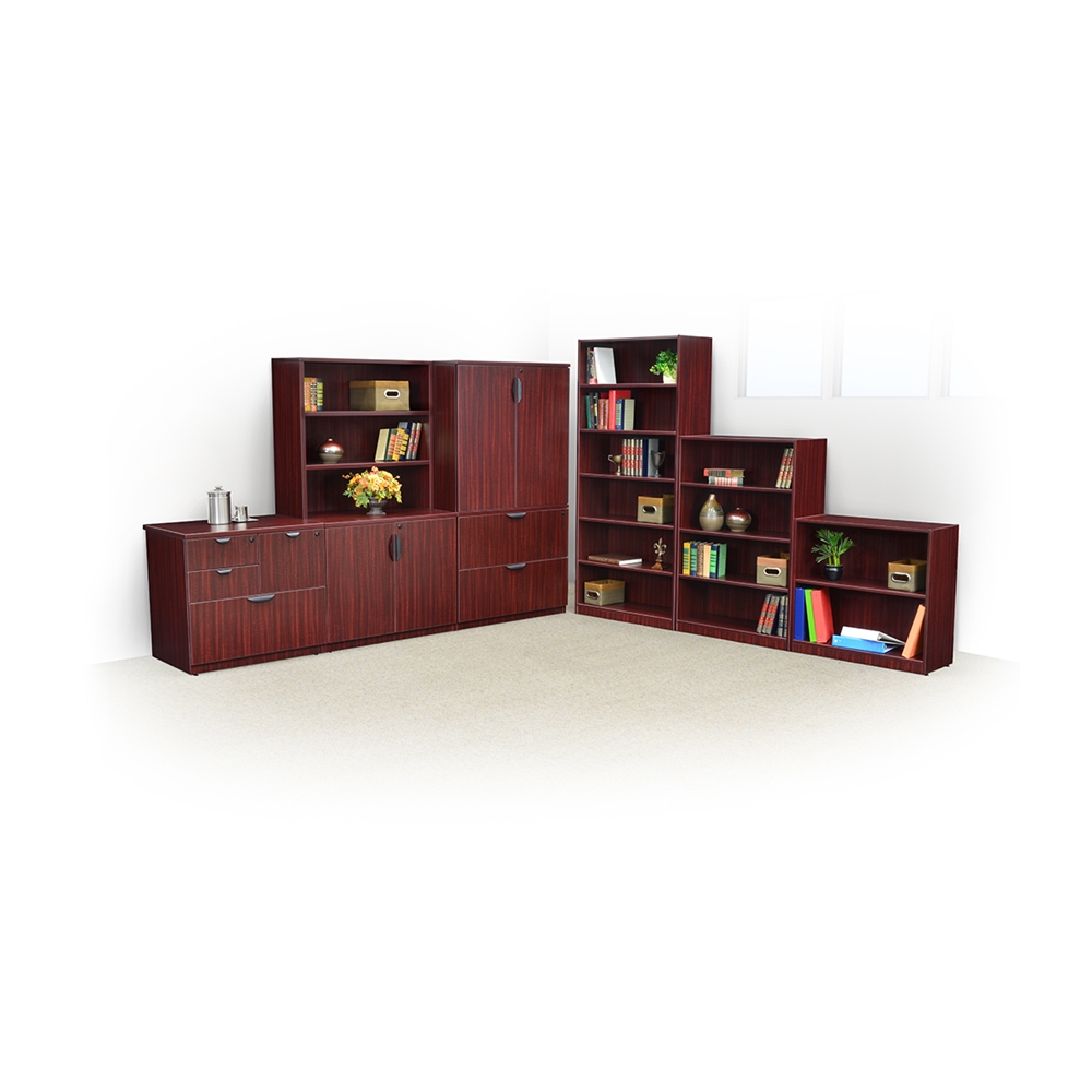 Legacy 71" High Bookcase- Mahogany. Picture 4