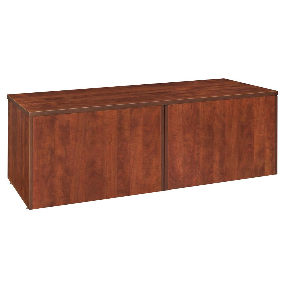 Legacy Double Open Shelf Low Credenza- Cherry. Picture 4