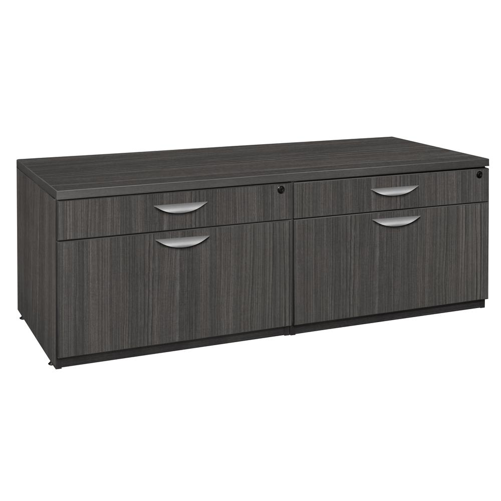 Legacy Double Lateral Low Credenza- Ash Grey. Picture 1