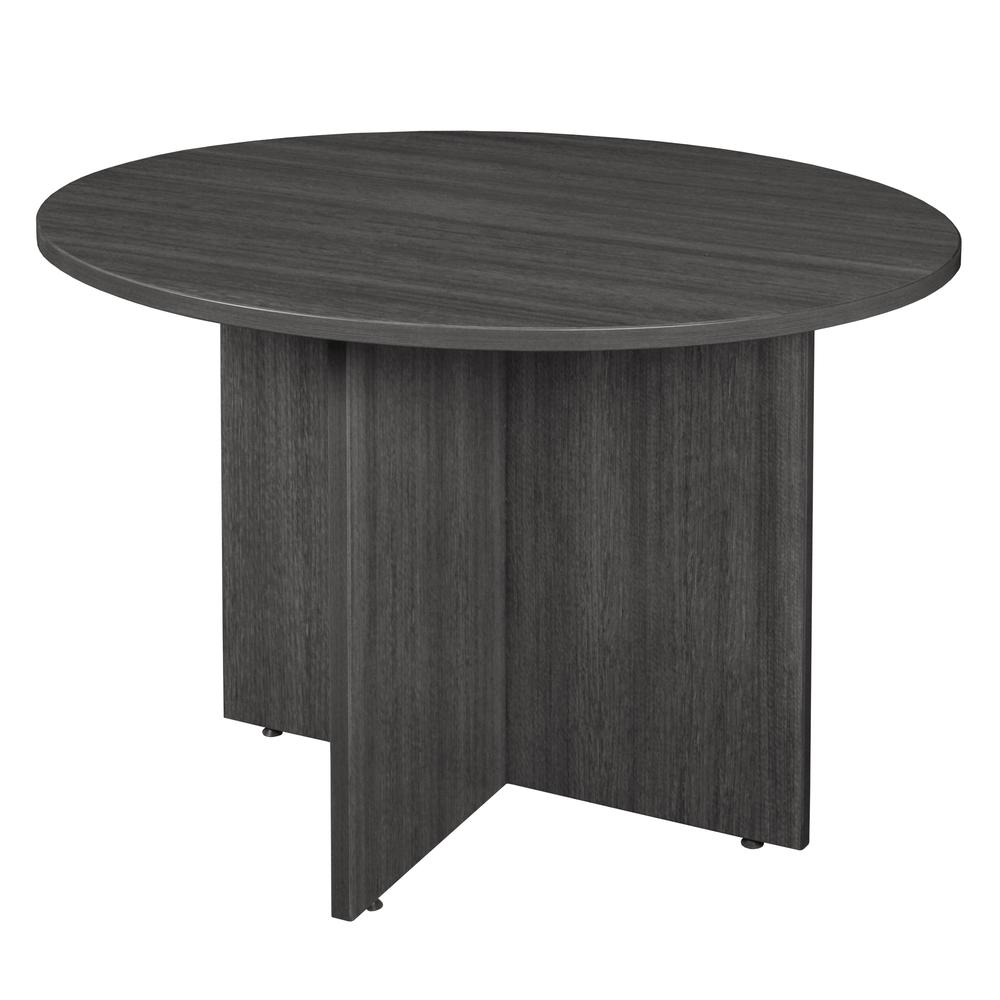 Legacy 42" Round Conference Table- Ash Grey. Picture 1