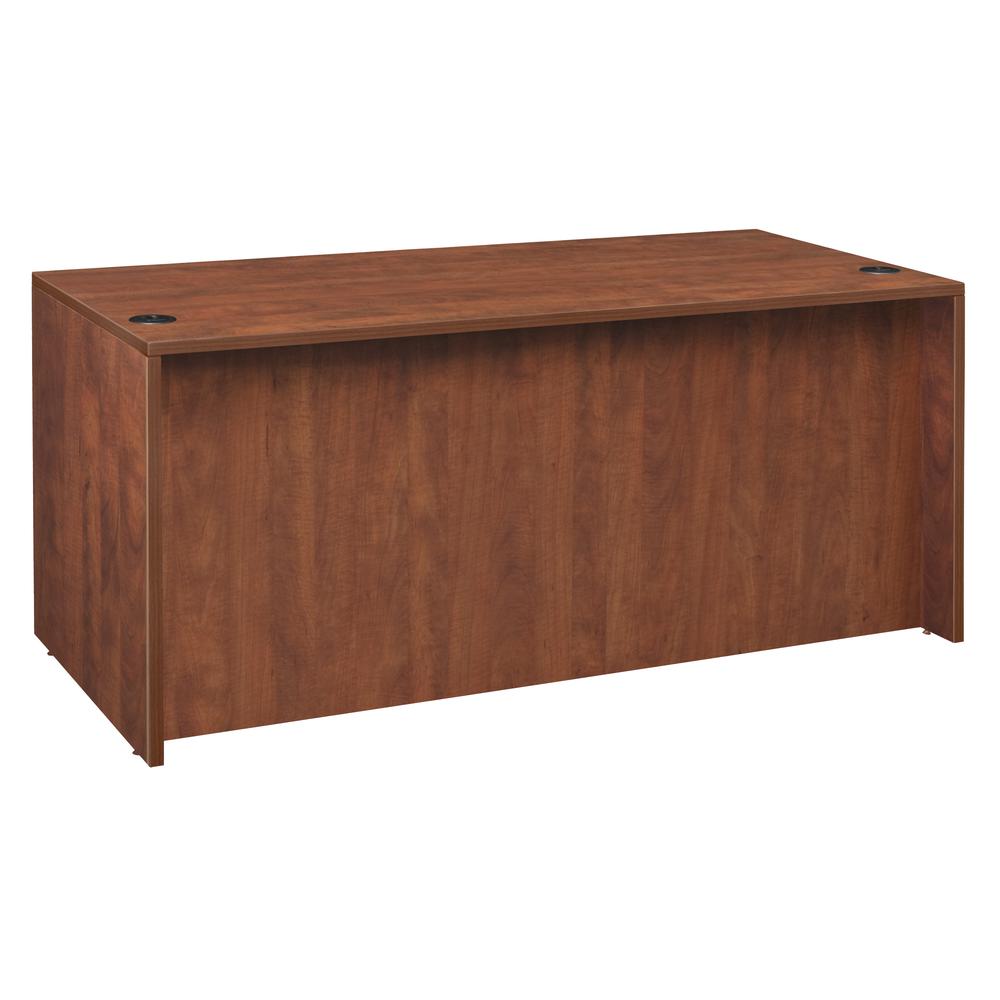 Legacy 66" Double Full Pedestal Desk- Cherry. Picture 3