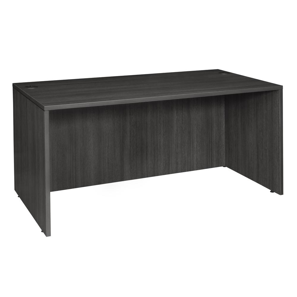 Legacy 66" Desk Shell- Ash Grey. Picture 1