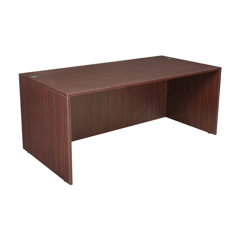 Legacy 71" Desk Shell- Mahogany. Picture 1