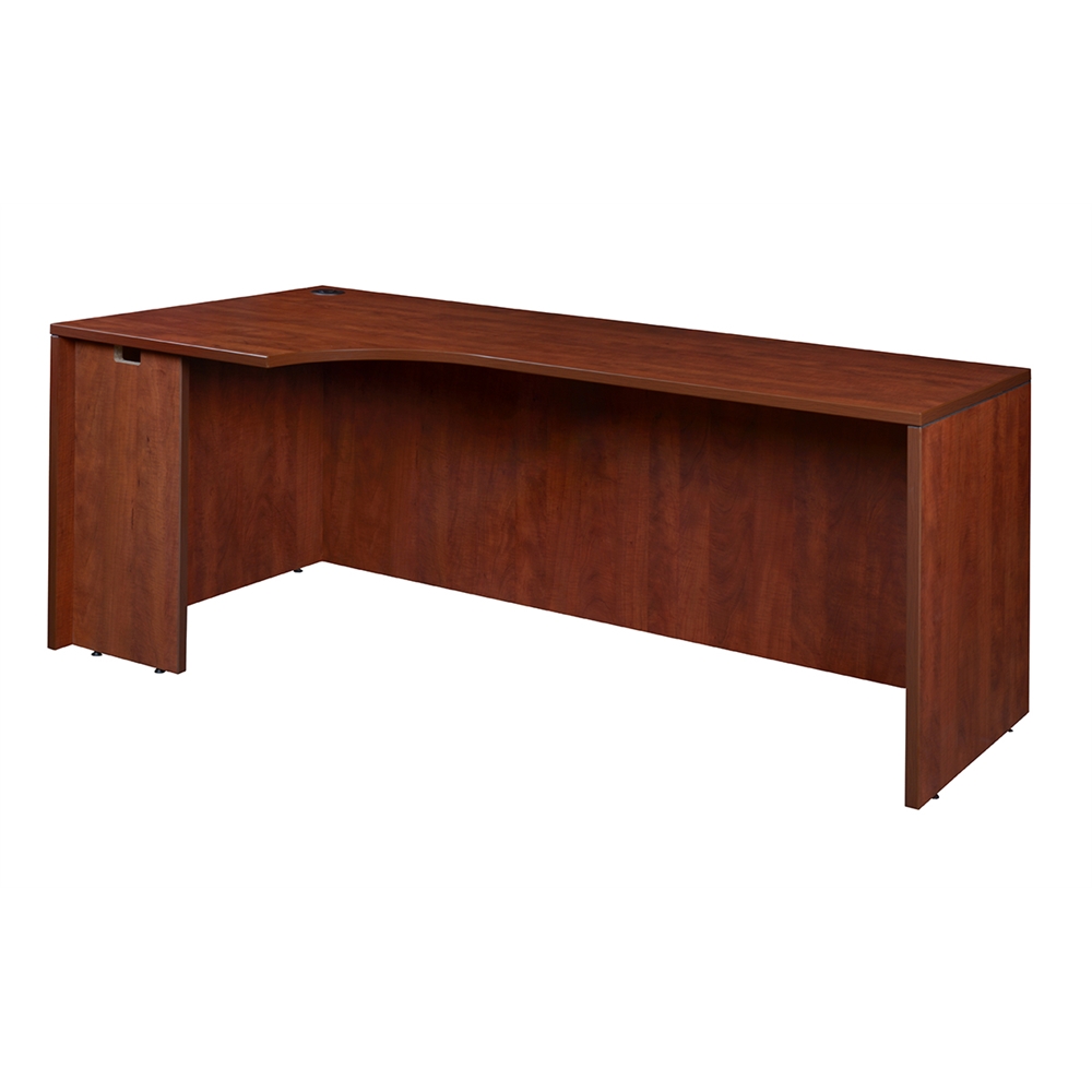 Legacy 71" Left Corner Credenza Shell- Cherry. Picture 1