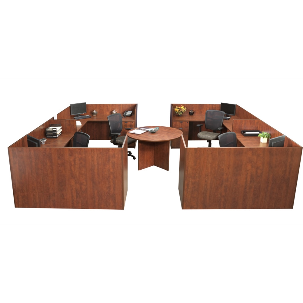Legacy 42" Round Conference Table- Cherry. Picture 3