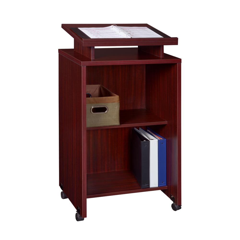 Legacy Freestanding Lectern- Mahogany. Picture 3