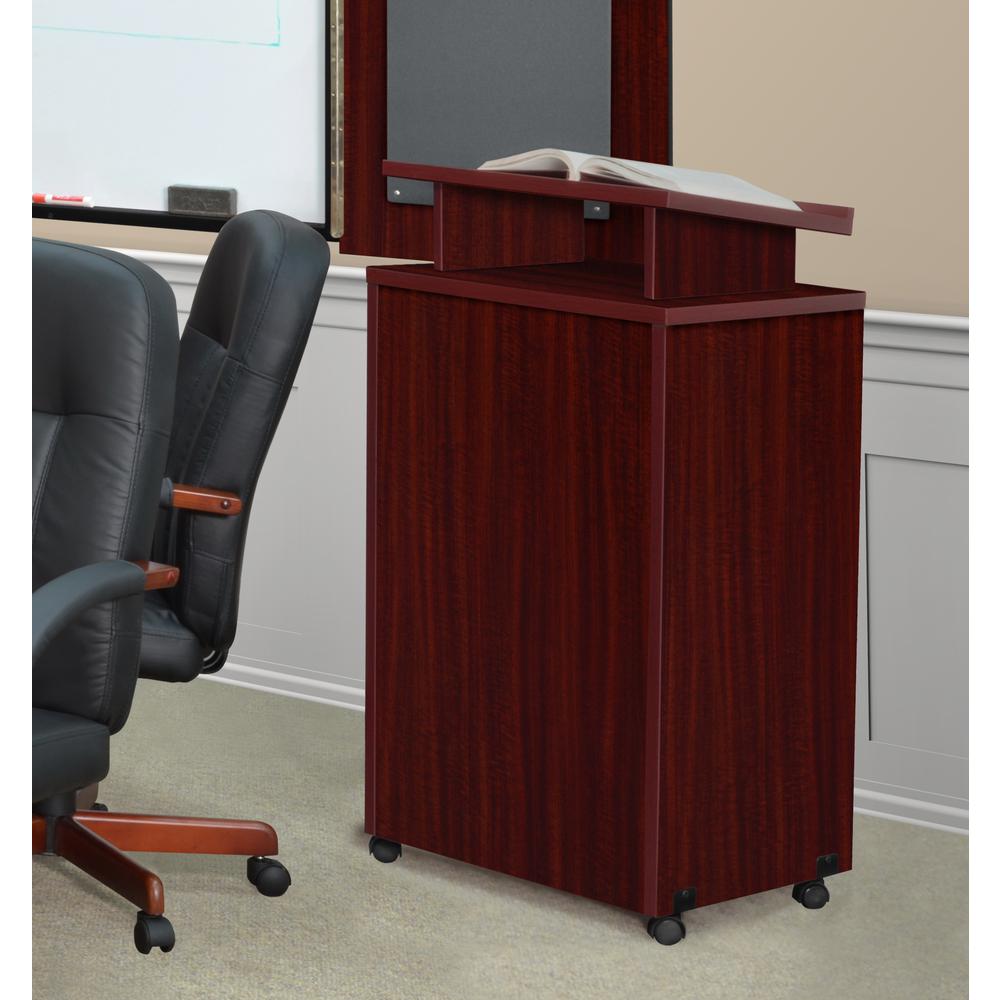 Legacy Freestanding Lectern- Mahogany. Picture 2
