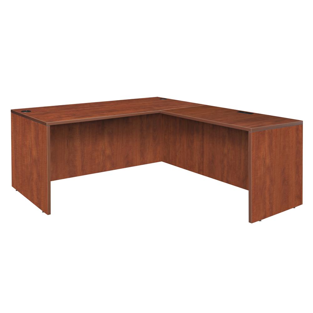 Legacy 60" L-Desk Shell with 47" Return Shell- Cherry. Picture 1