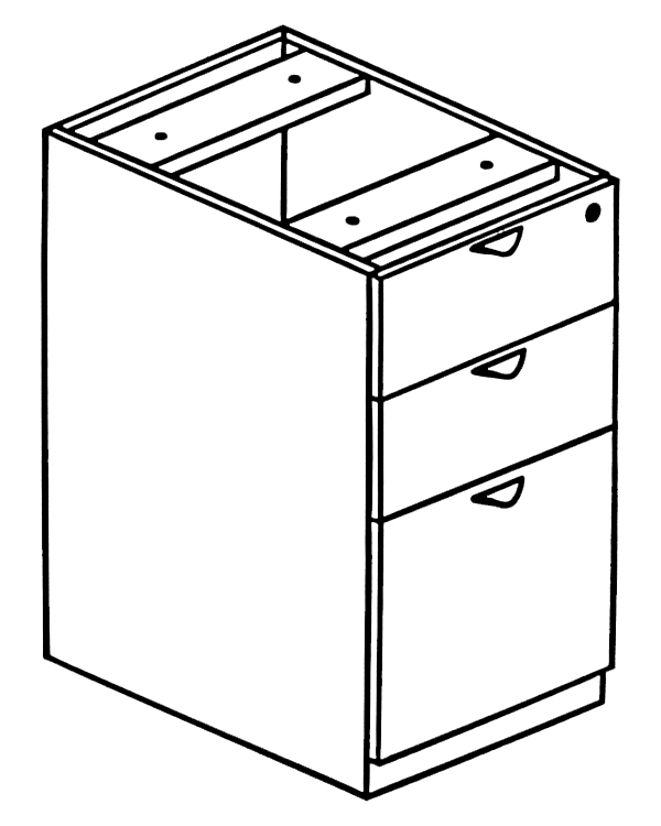 Legacy Box Box File Pedestal- Mahogany. The main picture.